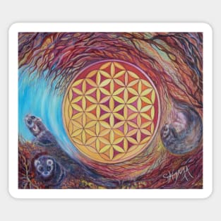 Flower of Life, element earth Sticker